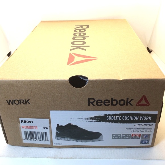 Reebok Women's Sublite Cushion Alloy Toe Work Shoes Size 9W - Picture 13 of 13